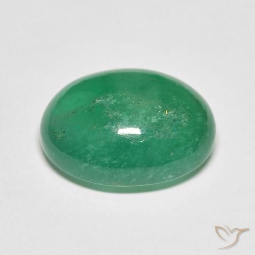 Smeraldo Verde chiaro naturale da 8.05 ct, Ovale, Traslucido