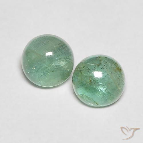 0.64ctw Naturale Verde chiaro Smeraldo, Rotondo, Trasparente