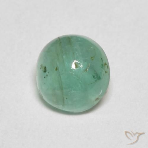 0.44ct Naturale Verde smeraldo chiaro Smeraldo, Rotondo, Trasparente