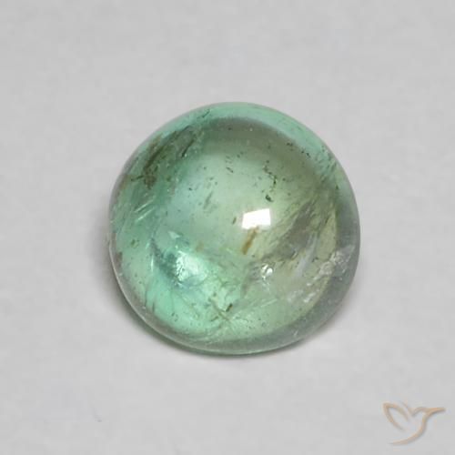 Smeraldo Verde chiaro naturale da 0.44 ct, Rotondo, Trasparente
