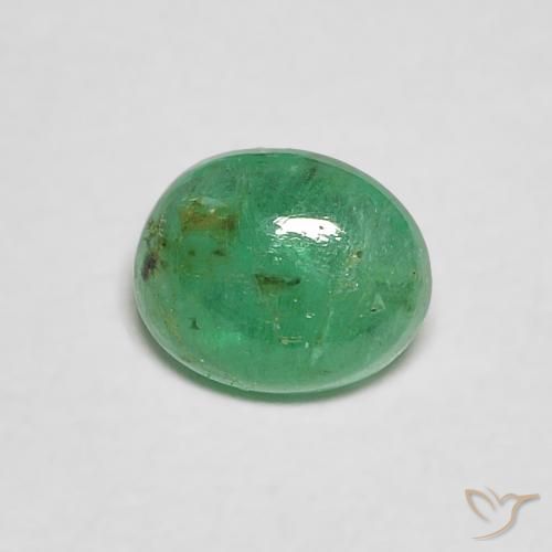 0.37ct Naturale Verde medio Smeraldo, Ovale, Trasparente