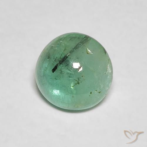 0.40ct Naturale Verde chiaro Smeraldo, Rotondo, Trasparente