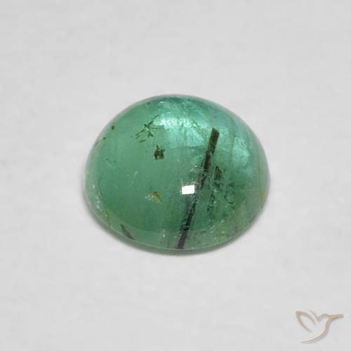 Smeraldo Verde chiaro naturale da 0.40 ct, Rotondo, Trasparente