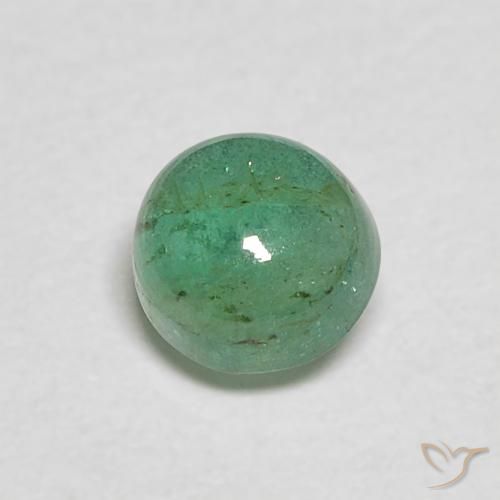 0.43ct Naturale Verde chiaro medio Smeraldo, Rotondo, Trasparente