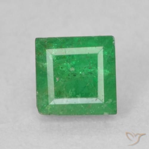 0.23ct Naturale Verde medio Smeraldo, Quadrato, I1
