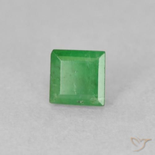 Smeraldo Trifoglio verde naturale da 0.22 ct, Quadrato, I1