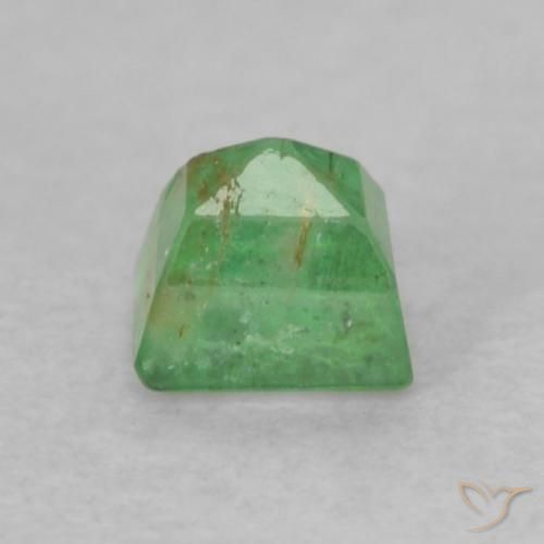 Smeraldo Verde medio naturale da 0.20 ct, Taglio a baguette, SI