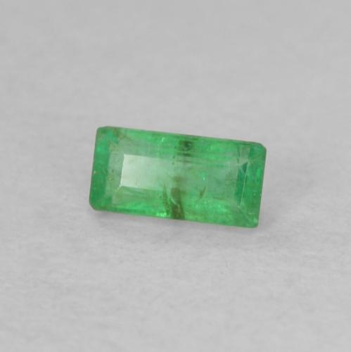 Smeraldo Verde freddo naturale da 0.20 ct, Taglio a baguette, SI