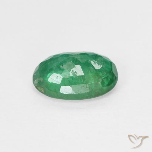 Smeraldo Verde caldo naturale da 0.73 ct, Ovale, VS-SI