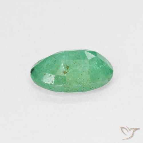 Smeraldo Verde medio naturale da 0.76 ct, Ovale, VS-SI
