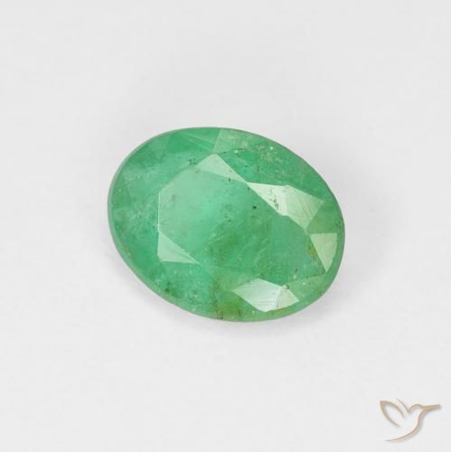 Smeraldo Blu verde naturale da 0.92 ct, Ovale, VS-SI