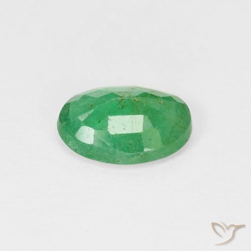 Smeraldo Blu verde naturale da 0.92 ct, Ovale, VS-SI