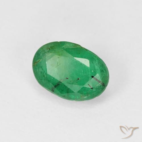 Smeraldo Verde caldo naturale da 0.93 ct, Ovale, SI