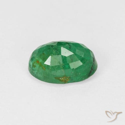 Smeraldo Verde caldo naturale da 0.93 ct, Ovale, SI