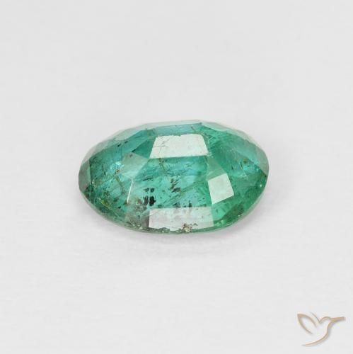 Smeraldo Verde freddo naturale da 1.09 ct, Ovale, VS-SI