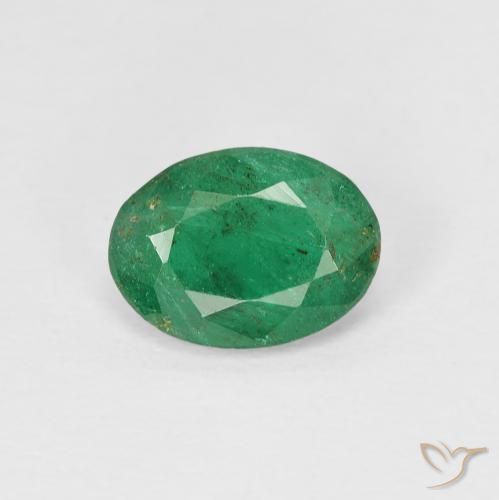 1.02ct Naturale Verde caldo Smeraldo, Ovale, VS-SI
