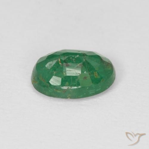 Smeraldo Verde medio naturale da 0.69 ct, Ovale, SI