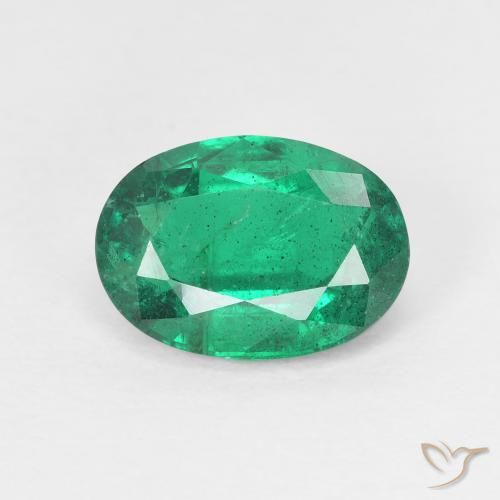 1.93ct Naturale Verde scuro Smeraldo, Ovale, VS