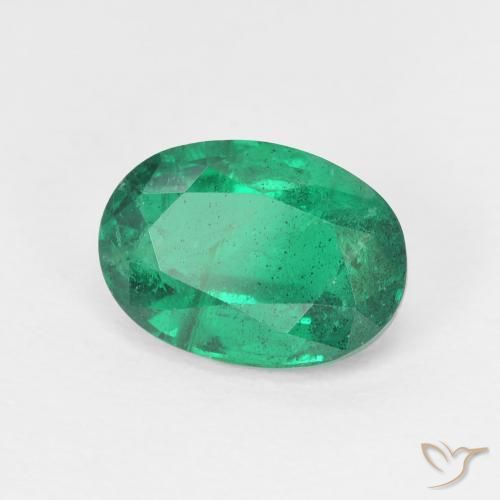 Smeraldo Verde scuro naturale da 1.93 ct, Ovale, VS