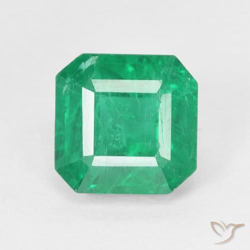 2.04ct Naturale Verde medio Smeraldo, Taglio smeraldo, VS