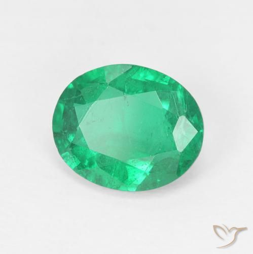 Smeraldo Verde caldo naturale da 1.80 ct, Ovale, VS