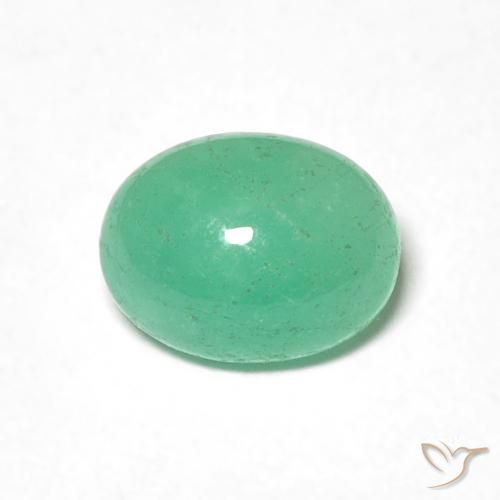 0.90ct Naturale Verde medio Smeraldo, Ovale, Traslucido