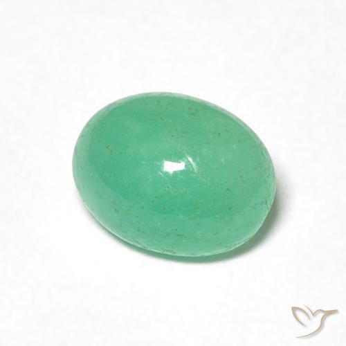Smeraldo Verde medio naturale da 0.90 ct, Ovale, Traslucido