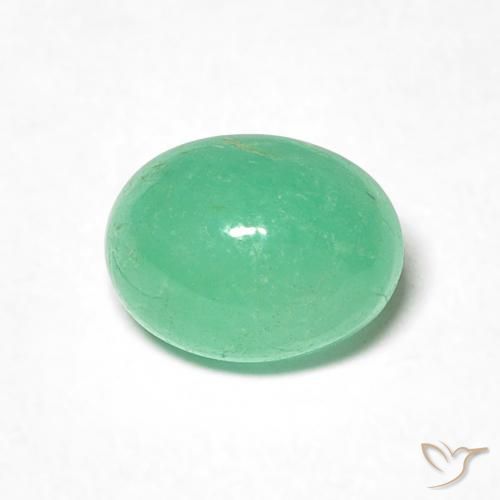 1.14ct Naturale Verde brillante Smeraldo, Ovale, Traslucido