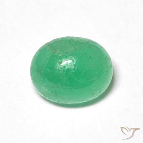 0.48ct Naturale Verde Pistacchio Smeraldo, Ovale, Traslucido