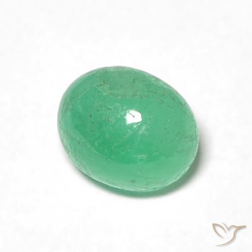 Smeraldo Verde Pistacchio naturale da 0.48 ct, Ovale, Traslucido