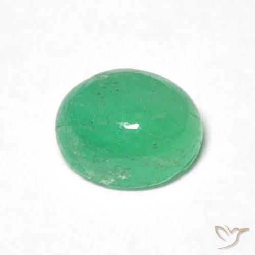 Smeraldo Verde Pistacchio naturale da 0.48 ct, Ovale, Traslucido
