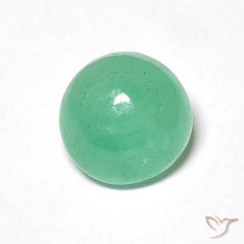 0.97ct Naturale Verde Pistacchio Smeraldo, Rotondo, Traslucido, Photo A
