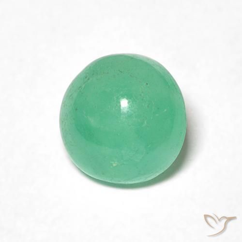 Smeraldo Verde Pistacchio naturale da 0.97 ct, Rotondo, Traslucido