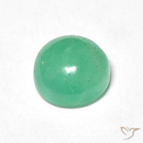 Smeraldo Verde Pistacchio naturale da 0.97 ct, Rotondo, Traslucido