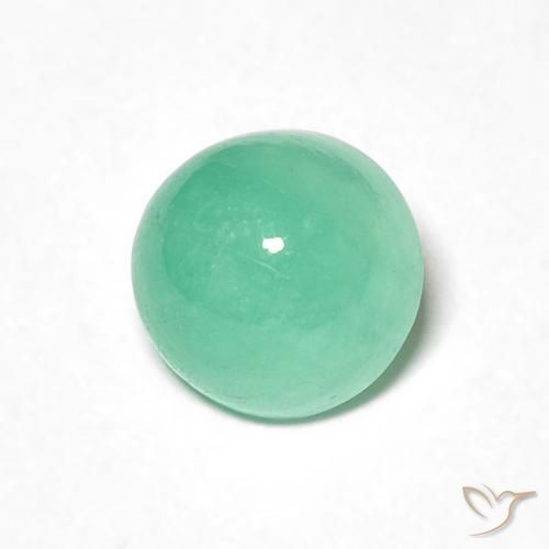 Smeraldo Verde chiaro naturale da 1.05 ct, Rotondo, Traslucido
