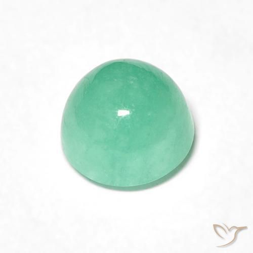 Smeraldo Verde chiaro naturale da 1.05 ct, Rotondo, Traslucido