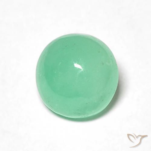 Smeraldo Verde Pistacchio naturale da 0.86 ct, Rotondo, Traslucido