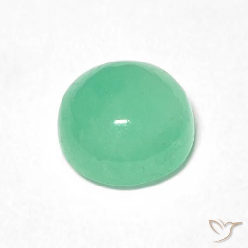 Smeraldo Verde Pistacchio naturale da 0.86 ct, Rotondo, Traslucido