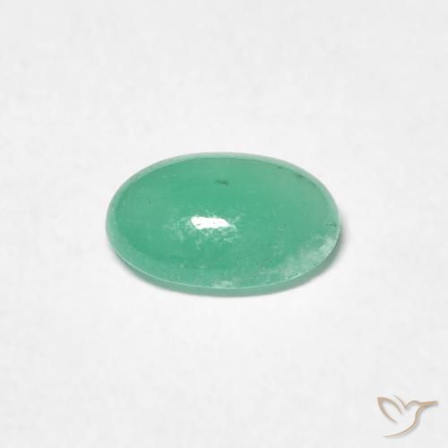 Smeraldo Verde chiaro naturale da 0.58 ct, Ovale, Traslucido