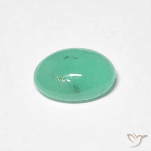 Smeraldo Verde chiaro naturale da 0.77 ct, Ovale, Traslucido