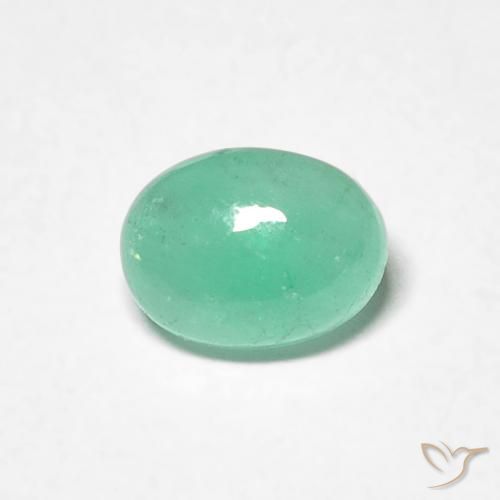 0.82ct Naturale Verde brillante Smeraldo, Ovale, Traslucido