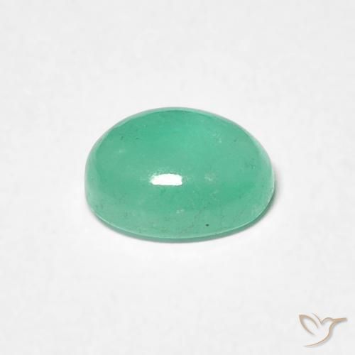 Smeraldo Verde brillante naturale da 0.82 ct, Ovale, Traslucido