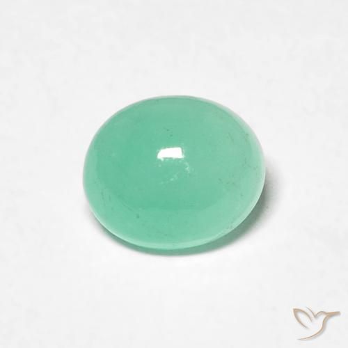 0.62ct Naturale Verde brillante Smeraldo, Ovale, Traslucido