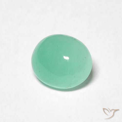 Smeraldo Verde brillante naturale da 0.62 ct, Ovale, Traslucido