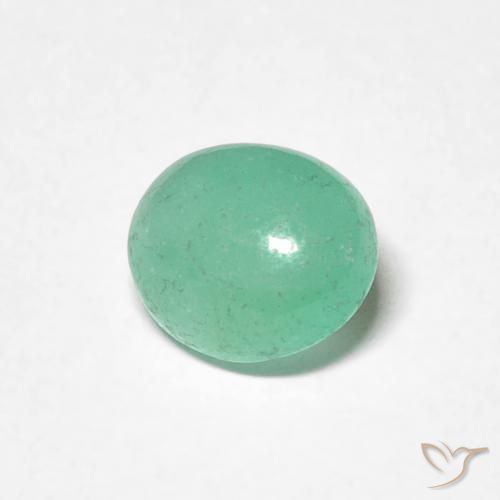 Smeraldo Verde chiaro naturale da 0.89 ct, Ovale, Traslucido