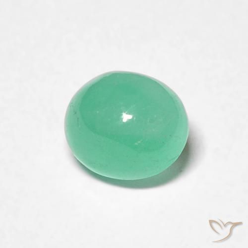 Smeraldo Verde brillante naturale da 0.73 ct, Ovale, Traslucido