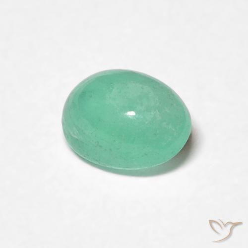 Smeraldo Verde chiaro naturale da 0.40 ct, Ovale, Traslucido