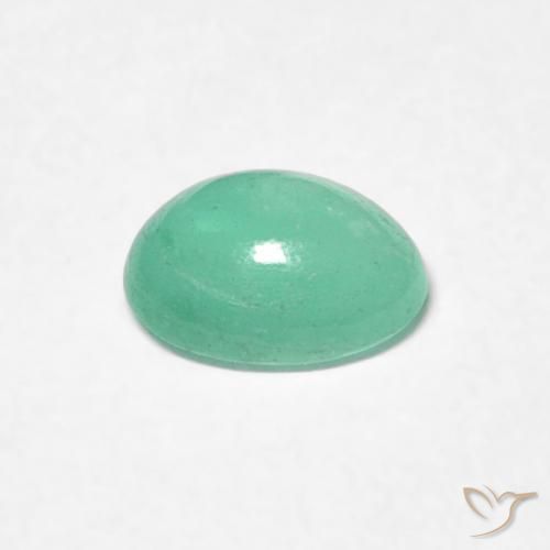 Smeraldo Verde chiaro naturale da 0.40 ct, Ovale, Traslucido