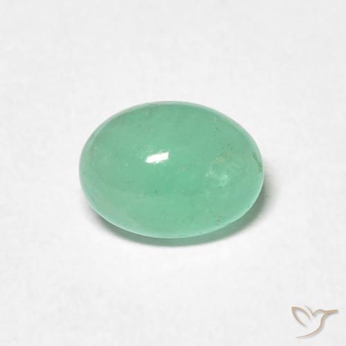 0.72ct Naturale Verde Pistacchio Smeraldo, Ovale, Traslucido