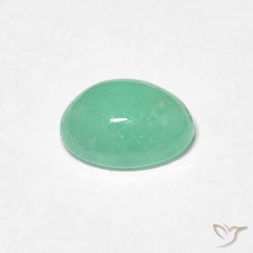 Smeraldo Verde Pistacchio naturale da 0.72 ct, Ovale, Traslucido